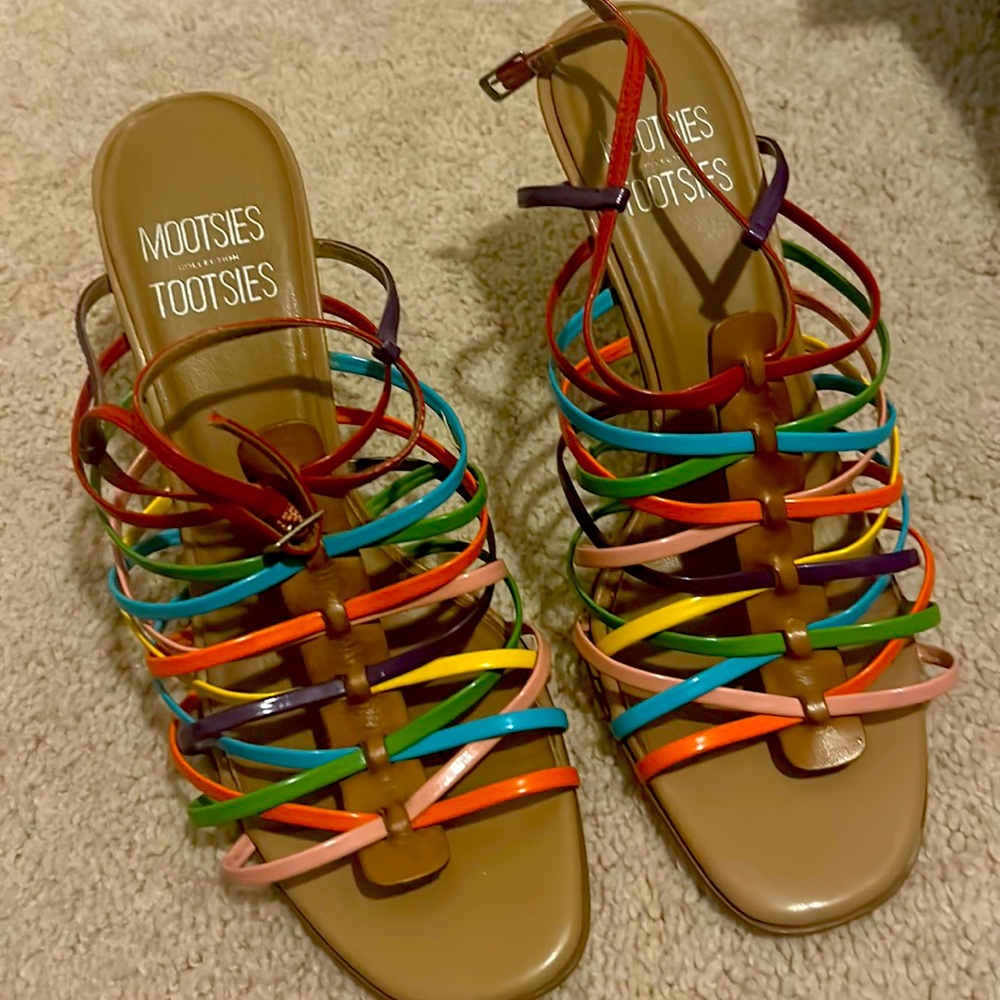 Multi colored shoes